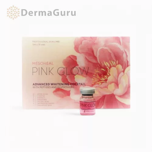 Mesoheal Pink Glow, zesvětlující koktejl s peptidy a glutathionem, 1×5 ml, 1 ampule, KORU PHARMA