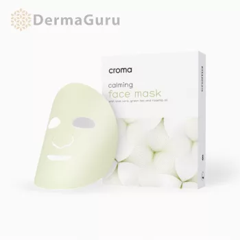   Calming Face Mask, zklidňující pleťová maska, hyaluronová maska, 8 ks, Croma
