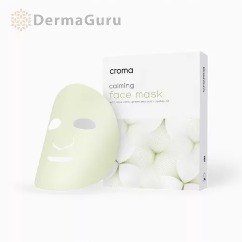 Calming Face Mask, zklidňující pleťová maska, hyaluronová maska, 8 ks, Croma