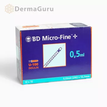   BD Micro-Fine+ Penkanyle 0,5 ml 29G, jednorázová injekční stříkačka, 10 ks