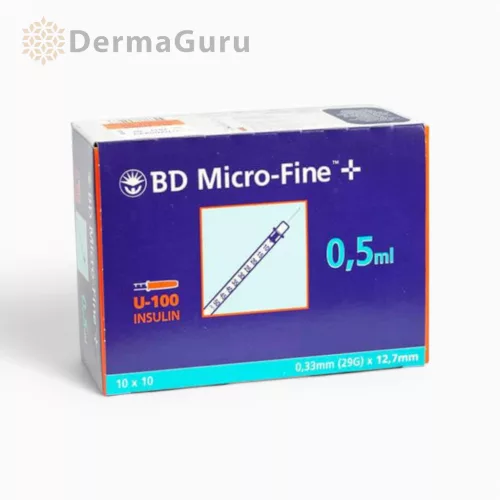 BD Micro-Fine+ injekční stříkačka 29G 0,5 ml 100 ks