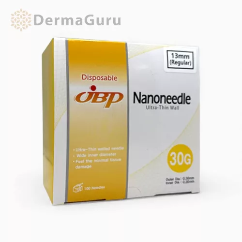 JBP Nano Cannula, ultra-tenká kanyla, 30G X 13 mm, 100 ks