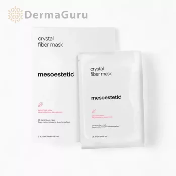   Mesoestetic Crystal Fiber Mask regenerační pleťová maska 5 ks