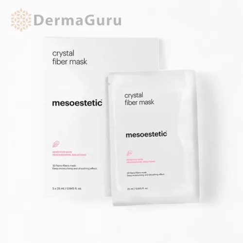 Mesoestetic Crystal Fiber Mask regenerační pleťová maska 5 ks